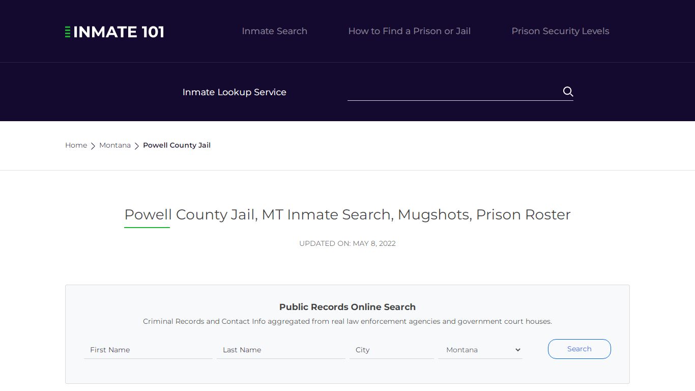 Powell County Jail, MT Inmate Search, Mugshots, Prison Roster