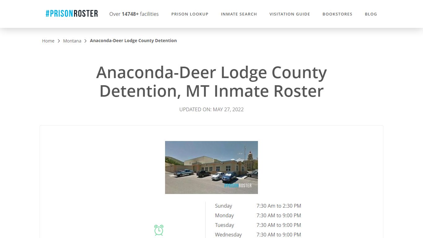 Anaconda-Deer Lodge County Detention, MT Inmate Roster